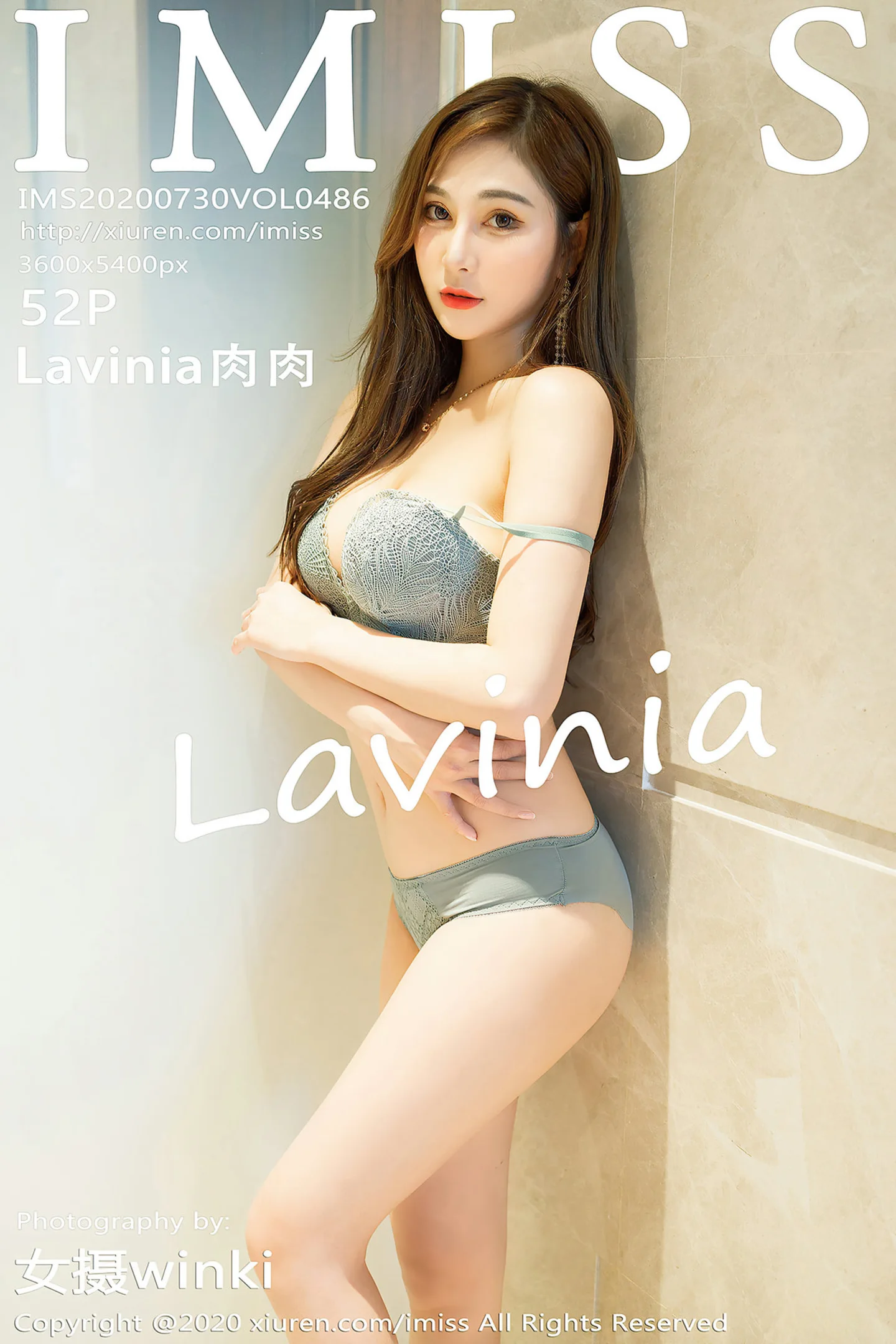 [IMISS爱蜜社]Vol.486_女神Lavinia肉私房脱低胸吊裙露性感内衣秀完美身材诱惑写真52P-秀人网 - XiuRen.Space